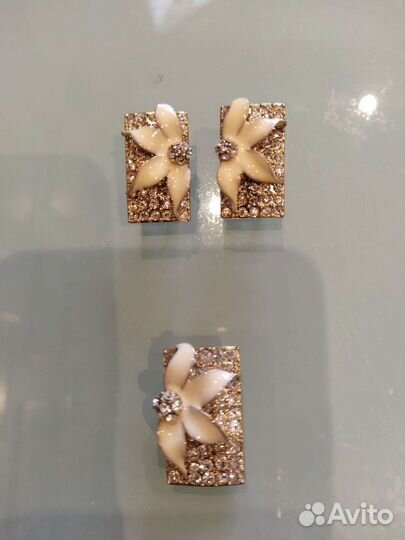 Серьги и кулон (набор)