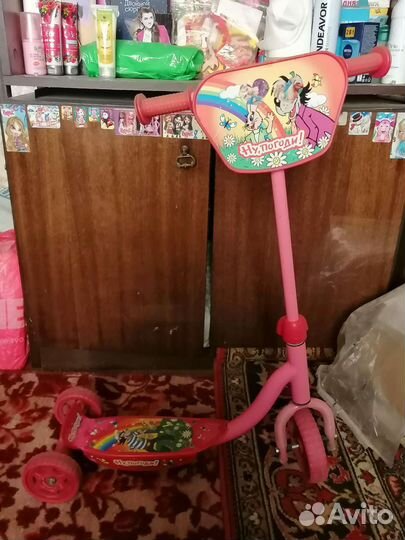 Самокат детский трехколесный бу