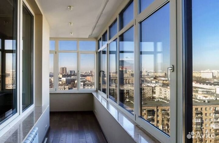 Остекление окон и балконов пвх