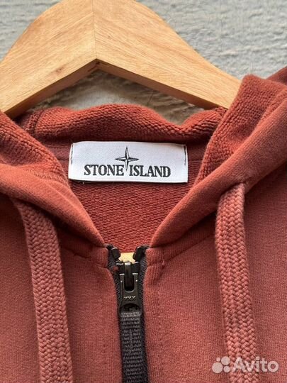 Stone island zip hoodie Brown (Оригинал Легит)