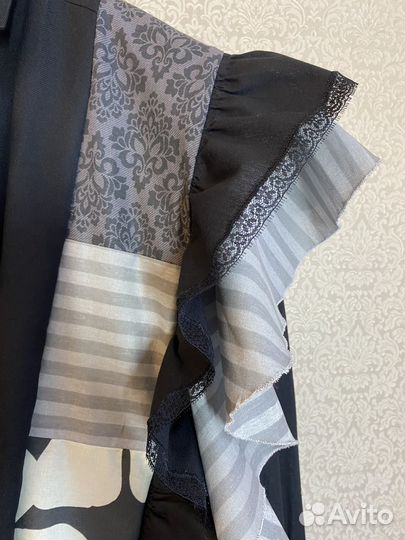 Рубашка с воланами пэчворк