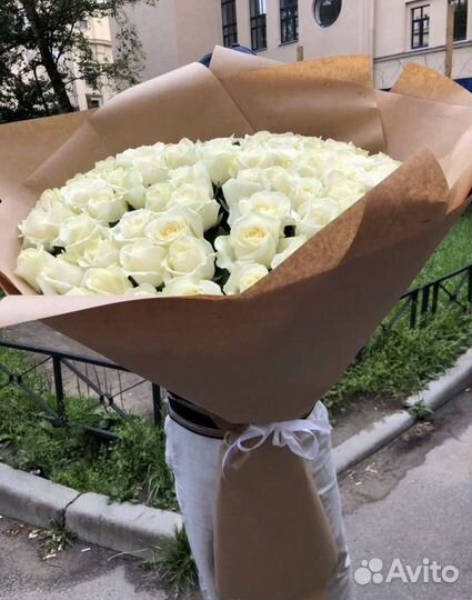 Букет Гигант из Роз. 51 101 201 Роза