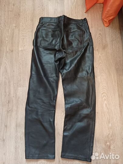 Брюки мужские кожаные