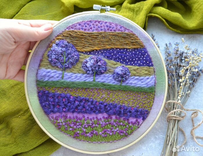 Вышитое панно ручная работа