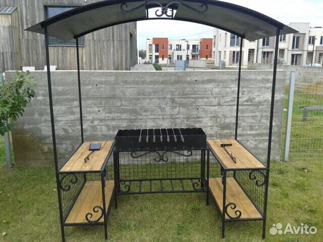 Мангал дачный с беседкой мм-27