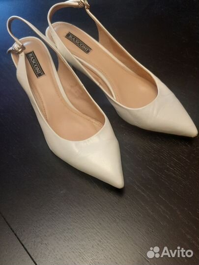 Босоножки лодочки натуральная кожа