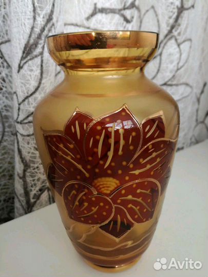 Ваза цветное стекло СССР