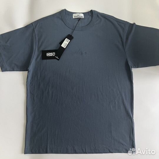 Футболка Stone Island Oversize Fit 23SS Синий цвет