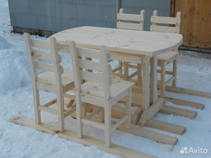Стол + 4 стула (комплект)
