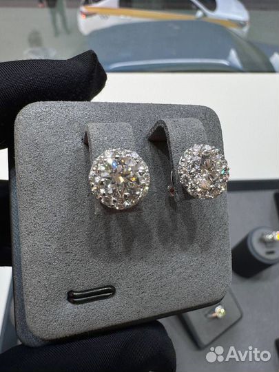 Серьги-пусеты 2.5 карат