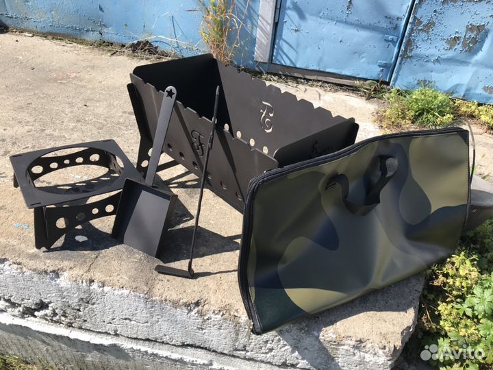 Мангал комплект с сумкой и подставкой под казан