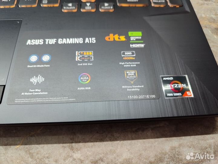 Игровой Новый Asus Ryzen 5-7535HS/RTX2050/144/чек