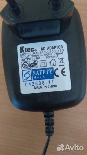 Aс адаптер Ktec
