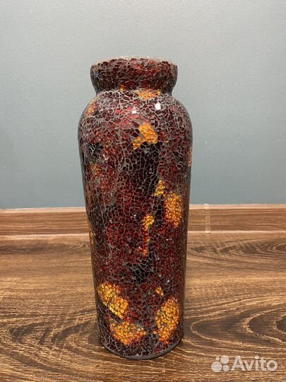 Ваза стеклянная в технике мозайка