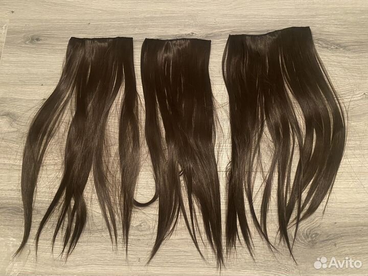 Волосы на заколках