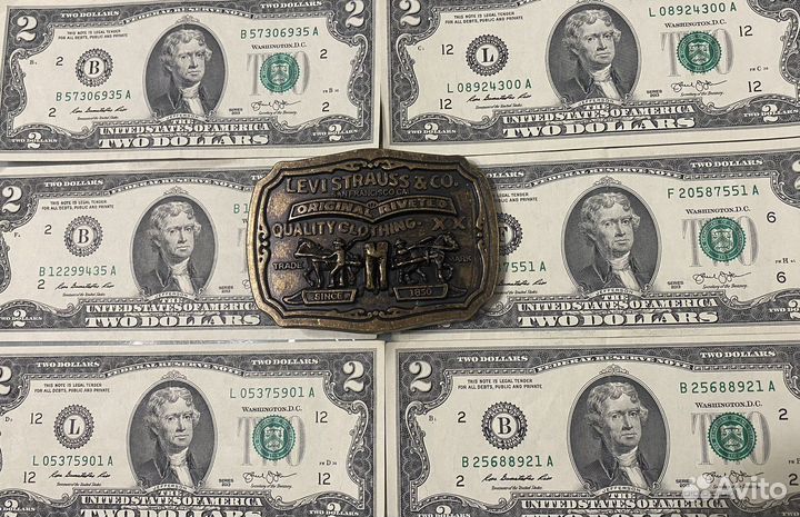 Пряжка новая,винтажная Levis,патина,оригинал