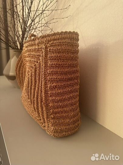 Сумка из джута/ соломенная