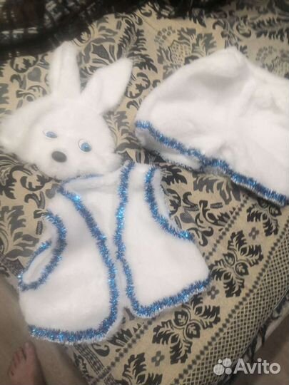 Новогодний костюм для мальчика зайчика