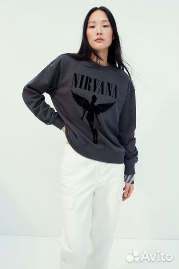 Свитшот H&M Nirvana Long sleeve