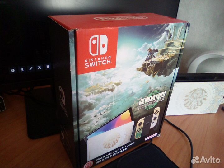 Nintendo Switch oled Zelda edition прошитая