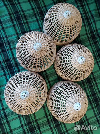 Абажур плетеный