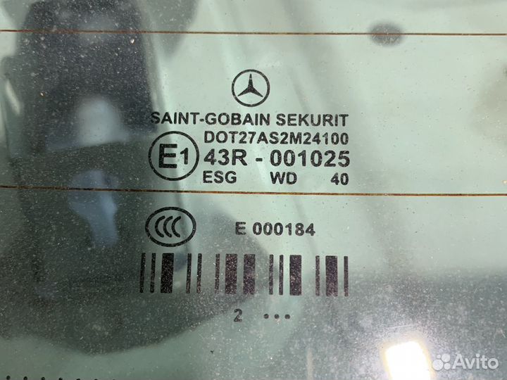 Лобовое стекло заднее mercedes w212
