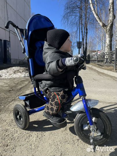 Трехколесный велосипед с родительской ручкой