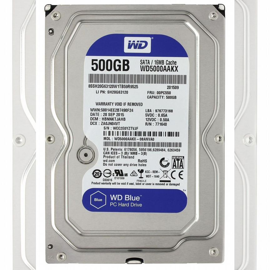 [WD5000AAKX] Жесткий Диск 500gb Sata3 3.5 Wd5000aakx