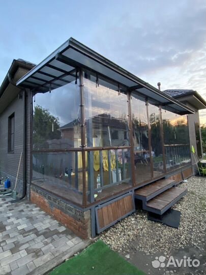 Мягкие окна для беседок террас