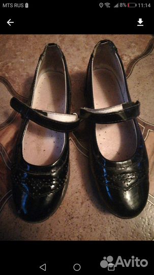 Туфли для девочки 34-35 раз
