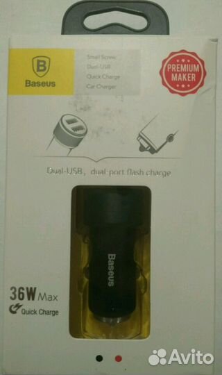 Зарядное устройство Baseus QC 3.0 в авто