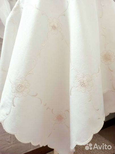 Скатерть чайная вышивка хлопок винтаж