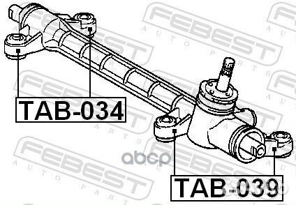 Сайлентблок рулевой рейки toyota corolla 00-08