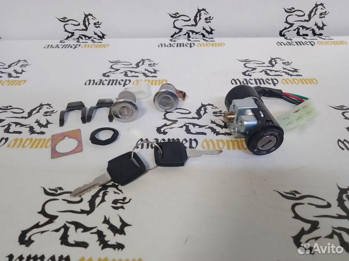 Комплект замков Honda Dio AF18, AF27 (5конт.)