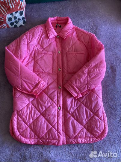 Куртка рубашка розовая размер L