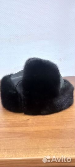 Норковая шапка мужская ушанка