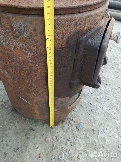 Печь буржуйка чугунная СССР толстостенная