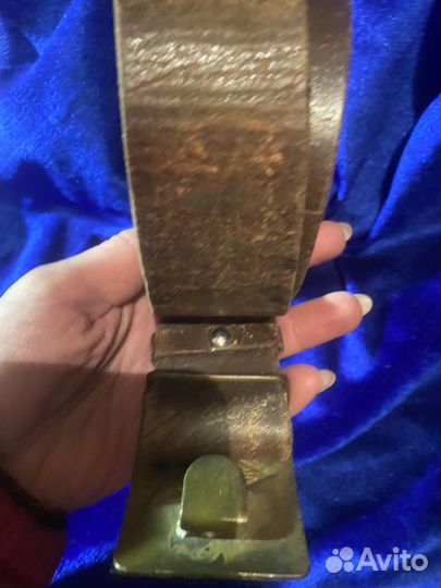 Армейский ремень с пряжкой со звездой врем