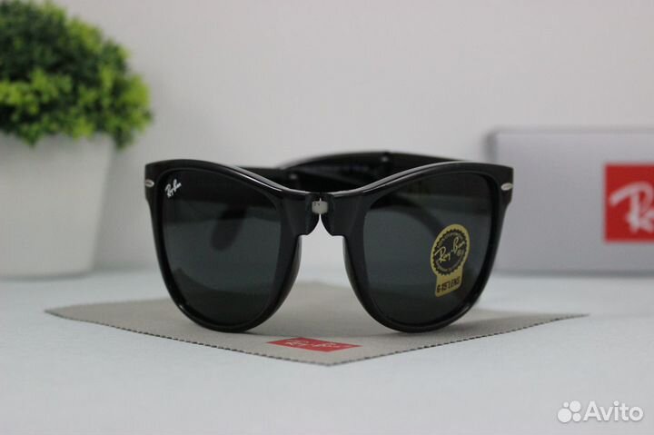 Очки Ray-Ban 4105 Wayfarer Folding Black глянец