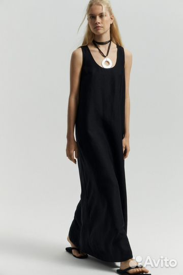 Платье льняное lime