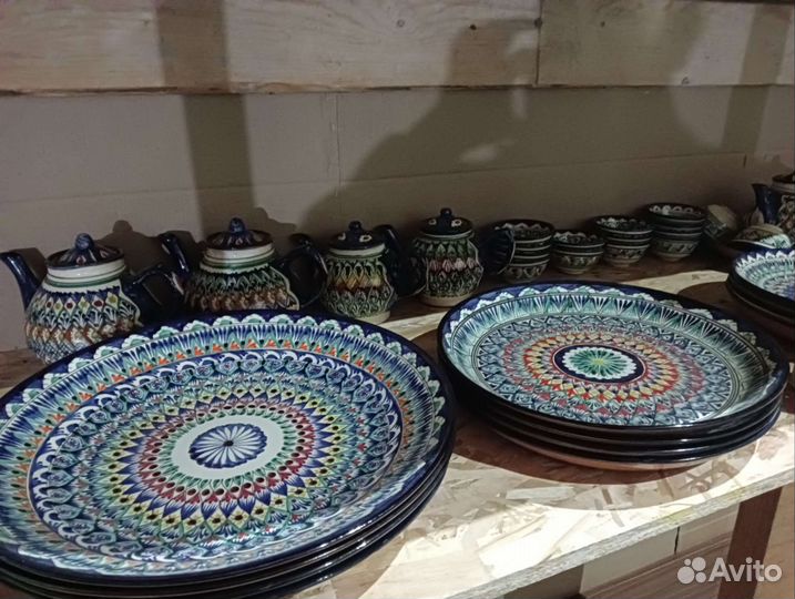 Посуда, ляган, коса, чайник, сервиз Узбекистан