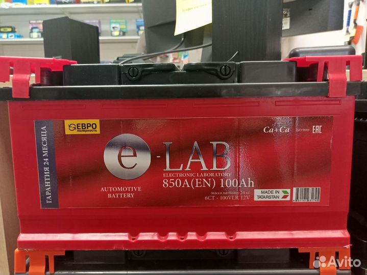 Аккумулятор E-LAB 100ah оп