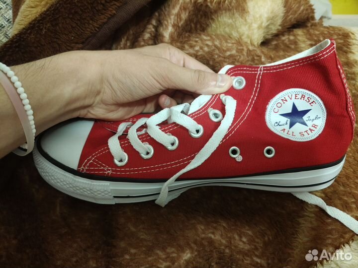 Кеды converse женские красные