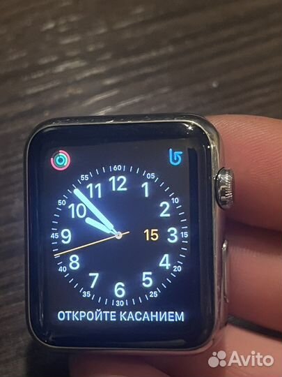 Часы apple watch 3 42mm stainless steel