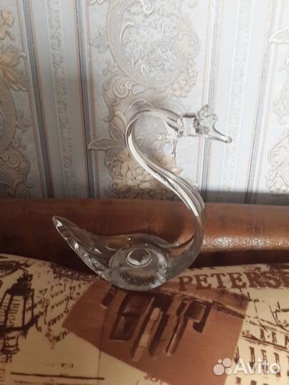 Ваза фруктовница на ножке и Лебеди,ссср