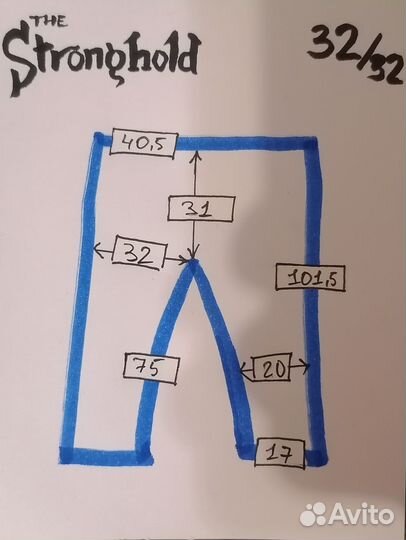 Джинсы Stronghold Relax. Taper. (32/32) - сэлвидж