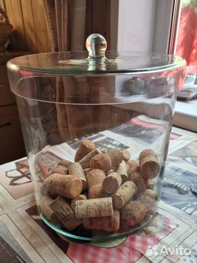 Банки (вазы) стеклянные декоративные