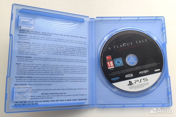 A Plague Tale: Innocence PS5 (диск)
