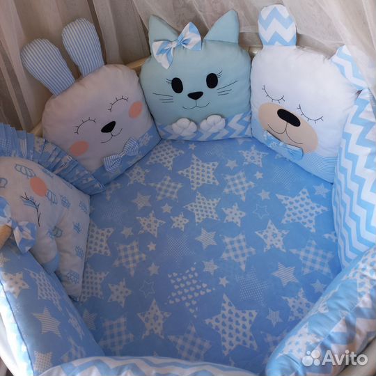 Бортики для детской кроватки новые