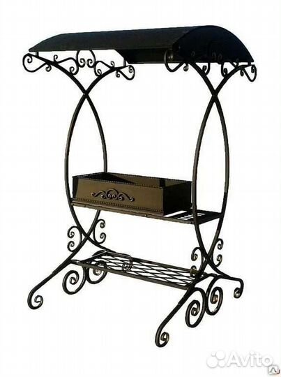 Мангал с ковкой